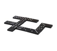 WELL HOME MOBILIARIO & DECORACIÓN Set de dominó de 28 Piezas en Caja de Madera contrachapada - Tamaño Compacto y fichas etiquetadas para fácil organización