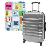 Set de Maleta 64x45x28cm CON funda protectora'City Plates'