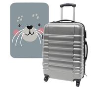 WELL HOME MOBILIARIO & DECORACIÓN Set de Maleta 64x45x28cm con Funda protectora'Cutie Cat'