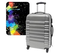 WELL HOME MOBILIARIO & DECORACIÓN Set de Maleta 64x45x28cm con Funda protectora'Splash'