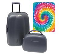 WELL HOME MOBILIARIO & DECORACIÓN Set de Maleta Trolley + Neceser abs INLCUYE UNA Funda Protectora Flour