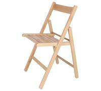 Well Home MOBILIARIO & DECORACIÓN Silla Bas en Madera de Haya, Acabado en Barniz, 43x47x79 cm