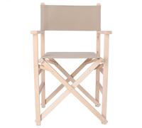 WELL HOME MOBILIARIO & DECORACIÓN Sillon Director Sunset Acabado SIN Barniz, Lona Gris Piedra, 51x46x86 cm