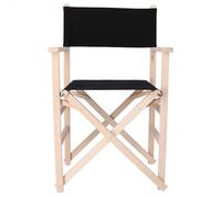 WELL HOME MOBILIARIO & DECORACIÓN Sillon Director Sunset Acabado SIN Barniz, Lona Negra, 51x46x86 cm