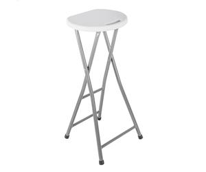 WELL HOME MOBILIARIO & DECORACIÓN Taburete Bar Alto Acabado en Metal, 31,5x28x70 cm