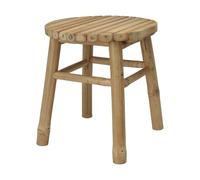 WELL HOME MOBILIARIO & DECORACIÓN Taburete de bambú Natural: Resistente y versátil Capacidad de Carga de 110 kg,