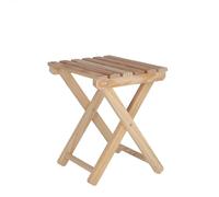 WELL HOME MOBILIARIO & DECORACIÓN Taburete Pescador Fabricado en Madera, Acabado SIN Barniz, 33x22x36 cm