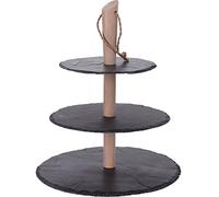 WELL HOME MOBILIARIO & DECORACIÓN Torre de Pizarra y Madera de Pino para Presentación de Comida