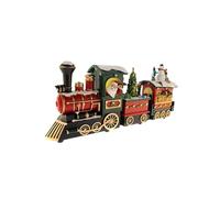 WELL HOME MOBILIARIO & DECORACIÓN Tren Santa Decorativo navideño con Movimiento, Luces LED y Música