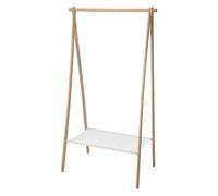 WELL HOME MOBILIARIO & DECORACIÓN Well Home Perchero en bambú con Estante 86x57x155cm, Natural, 86x57x155 cm