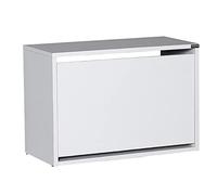 WELL HOME MOBILIARIO & DECORACIÓN Zapatero,100% Tablero de aglomerado rechapado en melamina, Color Blanco