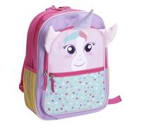 WELL HOME - Mochila infantil diseño unicornio rosa 27x12x36cm
