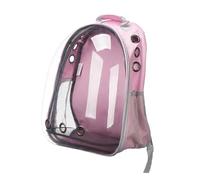WELL HOME - Mochila para transporte de mascotas rosa 33x43x26cm