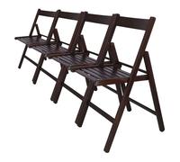 Well home- pack 4 sillas bas en madera de haya, acabado wengue