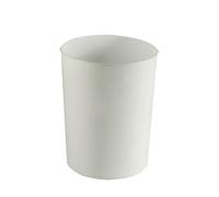 Well Home Papelera de plástico de 11L color blanco