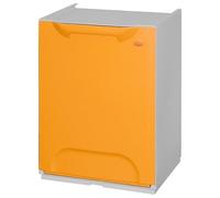 WELL HOME - Papelera reciclaje en polipropileno color naranja, Depósito 20L