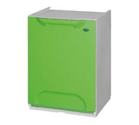 WELL HOME MOBILIARIO & DECORACIÓN Papelera reciclaje en polipropileno color verde, Depósito 20L