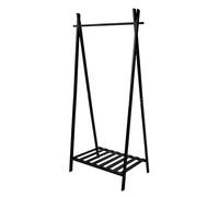 Well Home Perchero de bambú con Estante en Color Negro