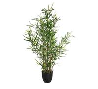 Well home - planta artificial de bambú h.90cm con maceta ideal para decoración