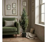 Well Home Planta Artificial Decorativa Grande Realista para Interiores: Cedro Artificial de 90cm