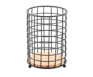 Well Home Porta cubiertos ELIE en acero - Elegante, industrial y funcional