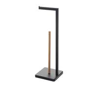 Well home - portarrollo reserva 'natureo' en negro ø20x64,5cm