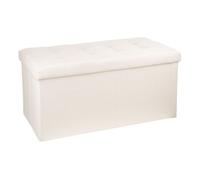 Well home - puf plegable beige doble