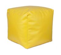 Well Home Puff Cuadrado Ø40x40cm Color Amarillo - Asiento Acolchado y Cómodo