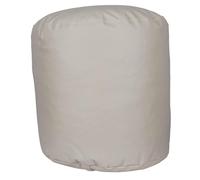 Well Home Puff Redondo Ø40x38cm Color Crudo Beige - Asiento Acolchado y Cómodo