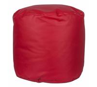 Well Home Puff Redondo Ø40x38cm Color Rojo - Asiento Acolchado y Cómodo