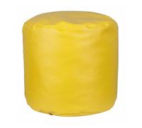 Well home puff redondo ø65x50cm color amarillo - asiento acolchado y cómodo