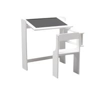 WELL HOME - Pupitre pizarra plegable color blanco