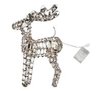 Well Home Reno Decorativo con 100 Luces Micro LED con diseño retorcido en Color Oro Brillante 36x14x60cm