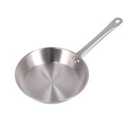 Well Home Sartén Ø24x5cm en Acero inoxidable, Apta para inducción y SIN antiadherente