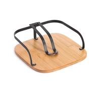 Well Home Servilletero de metal y bambú color Negro