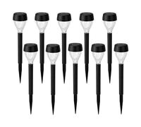 Well home set 10 luces solares de estaca ø4,5x31,8cm con led blanco cálido