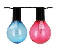 Well home set de 20 luces blancas cálidas de fiesta solar con panel led multicolor - panel solar y batería recargable incluida