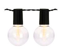 Well home set de 20 luces blancas cálidas de fiesta solar con panel led transparentes - panel solar y batería recargable incluida