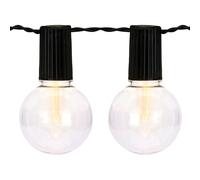 Well Home Set de 20 Luces Blancas Cálidas de Fiesta Solar con Panel LED Transparentes - Panel Solar y Batería Recargable incluida