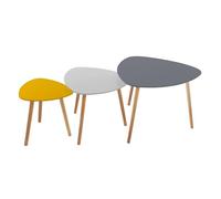 WELL HOME - Set de 3 mesas de café 'Mileo' de formato triangular