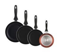 Well home set de 4 sartenes ø16ø20ø24ø28cm de aluminio en cobre metalizado 44 cm