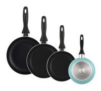 Well Home Set de 4 Sartenes Ø16Ø20Ø24Ø28cm de Aluminio prensado en Azul celeste