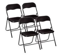 Well home - set de 4 sillas plegables resistente y práctica