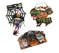 Well Home Set de Halloween: 4 Pzs de repostería + 2 Figuras Colgantes