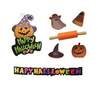 Well Home Set de Halloween: 5 Pzs de repostería + 1 Figuras Colgantes + 1 Guirnalda