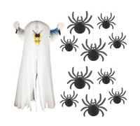 Well Home Set Decorativo para Halloween: Fantasma + 2 Sets de 5 arañas
