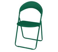 Well Home Silla KALUPO Plegable Verde de Metal Versátil 42x46x78cm