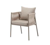 Well Home Silla 'Macka' Beige para Exterior - Duradera, Cómoda y de Estilo Contemporáneo - 65x65x140cm