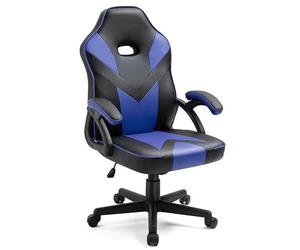 Well Home Silla Oficina Tipo Gaming Ergonómica Universal Azul con reposabrazos y Regulable en Altura