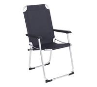 Well Home Silla Plegable de Camping/Playa 53x54x90cm Aluminio con Refuerzo Interior de Acero, poliéster 600D Azul Muy Oscuro, Asiento 44cm hasta 110kg